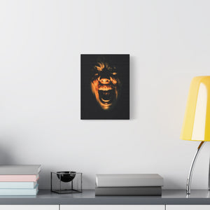 Screaming Face Art Print Canvas, Horror Wall Decor, Macabre Home Accent, Gothic Room Art, Unique Gift Idea