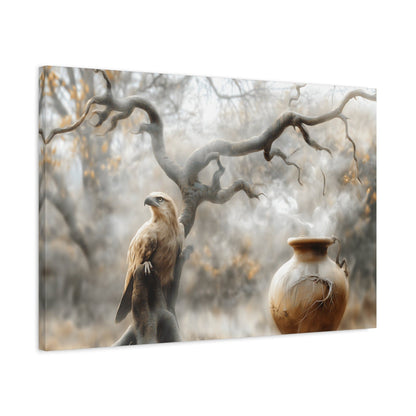 Nature-Inspired Matte Canvas Print, Wall Art, Bohemian Home Decor, Gift for Bird Lovers, Rustic Wall Decor, Wildlife Artwork