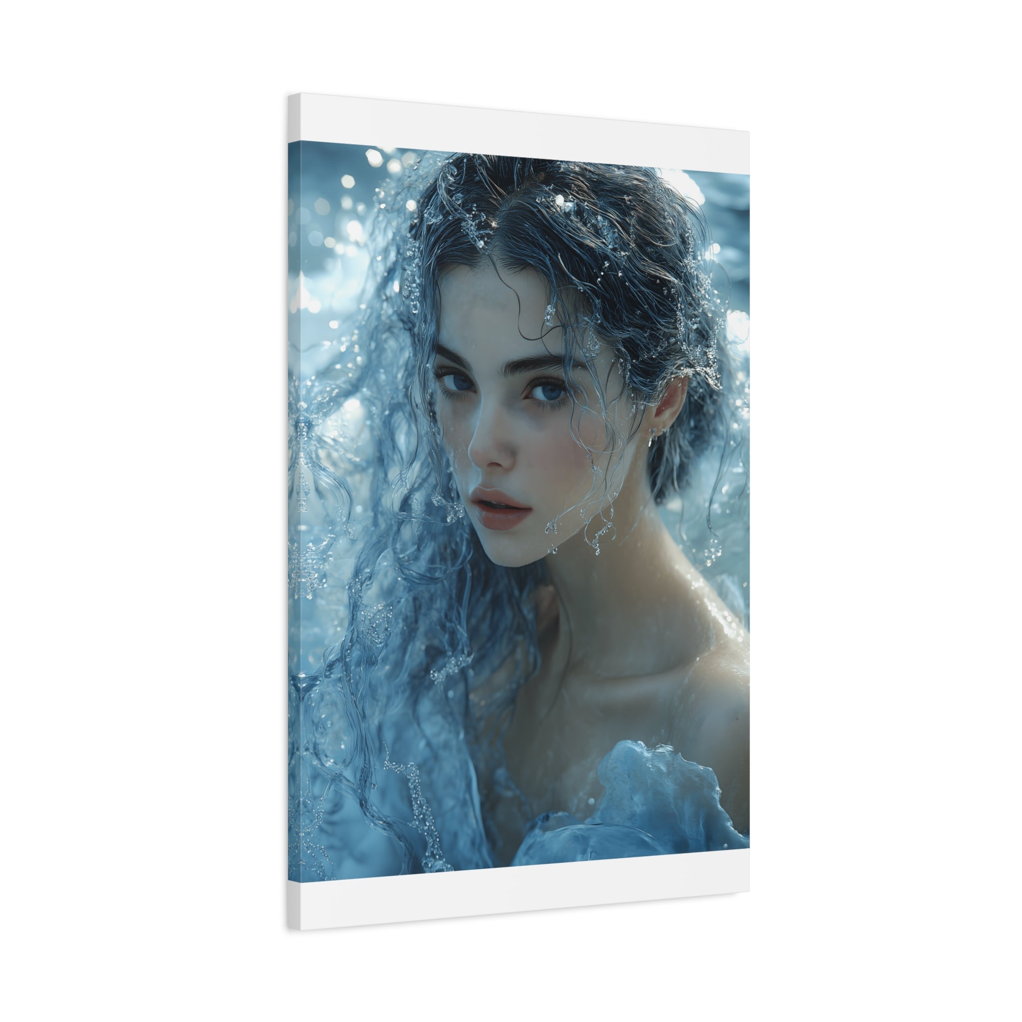 Serene Ocean Canvas Wall Art, Nature Decor, Home Aesthetics, Modern Artwork, Gift for Ocean Lovers, Deep Blue Wall Decor