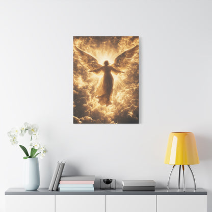 Heavenly Angel Canvas Print, Spiritual Wall Art, Home Decor, Gift for Faith, Inspirational Artwork, Angelic Guardian Decor