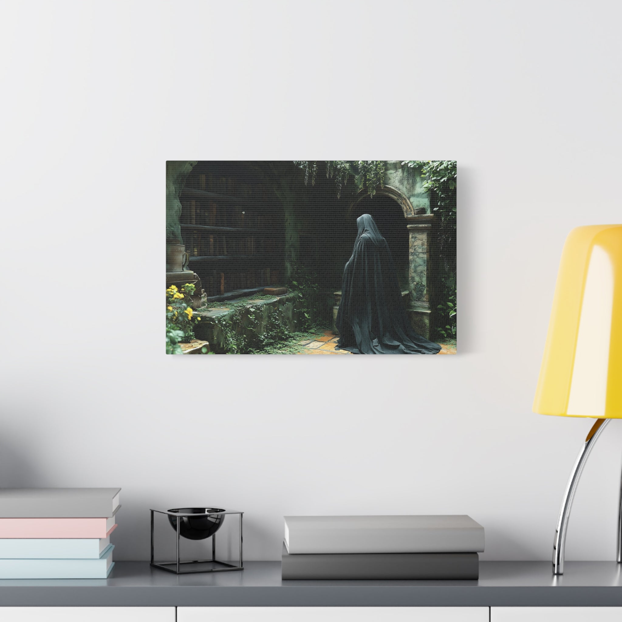 Mystical Canvas Wall Art, Enchanted Decor for Home, Dark Aesthetic Artwork, Gothic Wall Hanging, Unique Gift Idea