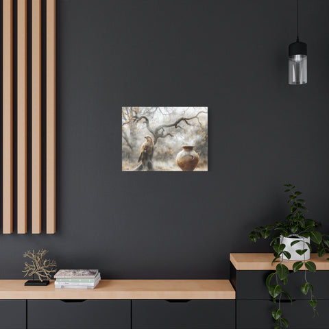 Nature-Inspired Matte Canvas Print, Wall Art, Bohemian Home Decor, Gift for Bird Lovers, Rustic Wall Decor, Wildlife Artwork