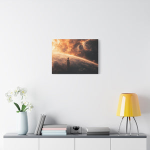 Cosmic Canvas Art Print, Space Wall Decor, Sci-Fi Home Decor, Galaxy Artwork, Astronaut Print, Celestial Gift Ideas