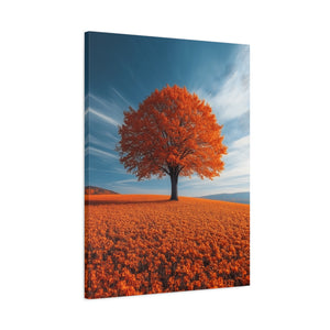 Vibrant Autumn Canvas Print - Colorful Home Décor, Fall Wall Art, Rustic Décor