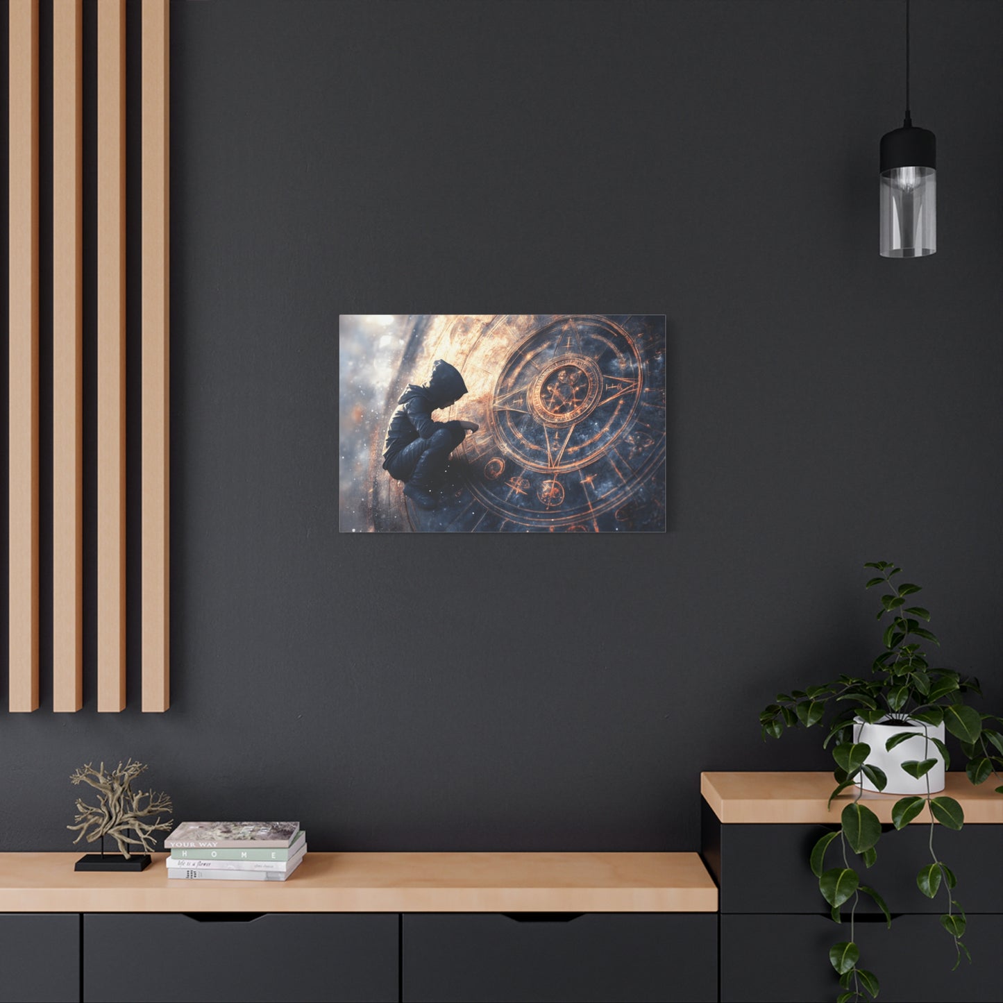 Canvas Print Astrology Clock