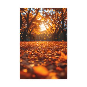 Autumn Landscape Canvas Print, Fall Decor, Cozy Room Art, Home Wall Decor, Gift for Nature Lovers, Thanksgiving Decoration