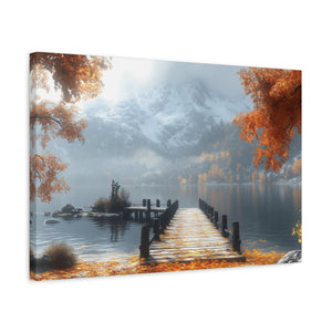 Autumn Landscape Canvas Print, Fall Wall Art, Cozy Home Decor, Nature Photography, Seasonal Decor, Gift for Nature Lovers