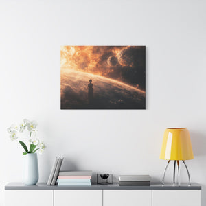 Cosmic Canvas Art Print, Space Wall Decor, Sci-Fi Home Decor, Galaxy Artwork, Astronaut Print, Celestial Gift Ideas