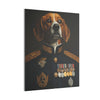 Beagle Military Wall Art - Patriotic Dog Décor for Army, Air Force, Navy, Marines