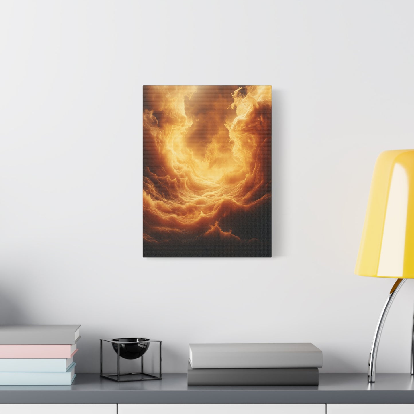 Stretched Canvas Print, Dreamy Cloud Artwork, Atmospheric Wall Decor, Abstract Art for Home, Modern Living Space Decoration