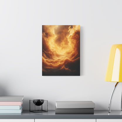 Stretched Canvas Print, Dreamy Cloud Artwork, Atmospheric Wall Decor, Abstract Art for Home, Modern Living Space Decoration