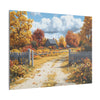 Autumn Décor, Canvas Art, AI Autumn Landscape, Nature Artwork Gift, Modern Wall Hanging, Unique Wall Art