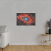 Space Crimson Nebula Glow Print, Stellar Wall Art, Celestial Poster, Galaxy Décor, Astronomical Art