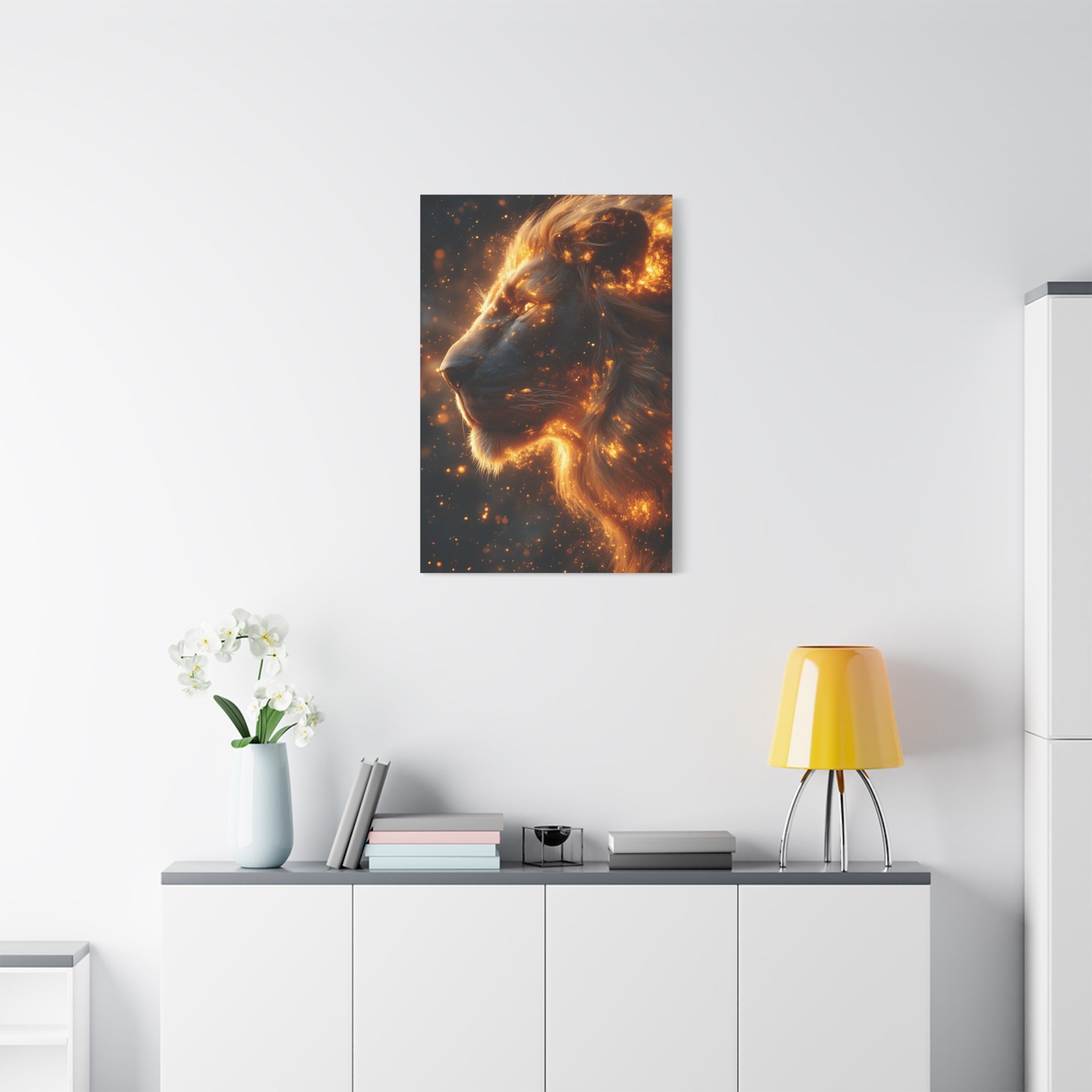 Majestic Lion Canvas Art - Wall Decor, Animal Print, Home Decoration, Gift for Animal Lovers, Stunning Wall Art
