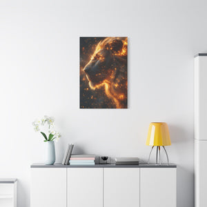 Majestic Lion Canvas Art - Wall Decor, Animal Print, Home Decoration, Gift for Animal Lovers, Stunning Wall Art