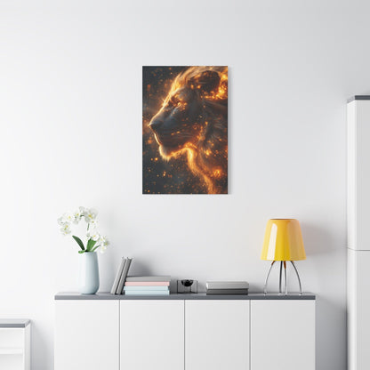 Majestic Lion Canvas Art - Wall Decor, Animal Print, Home Decoration, Gift for Animal Lovers, Stunning Wall Art