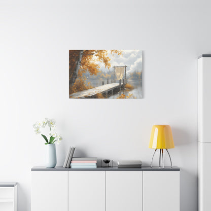 Autumn Serenity Wall Art, Cozy Home Decor, Nature Canvas, Fall Decor, Landscape Artwork, Gift for Nature Lovers