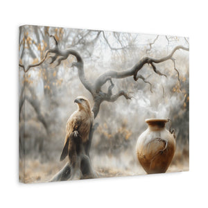 Nature-Inspired Matte Canvas Print, Wall Art, Bohemian Home Décor, Gift for Bird Lovers