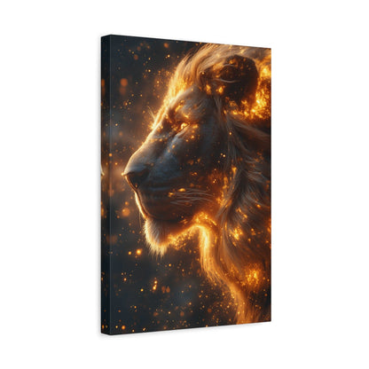 Majestic Lion Canvas Art - Wall Decor, Animal Print, Home Decoration, Gift for Animal Lovers, Stunning Wall Art