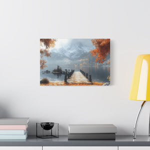 Autumn Landscape Canvas Print, Fall Wall Art, Cozy Home Decor, Nature Photography, Seasonal Decor, Gift for Nature Lovers