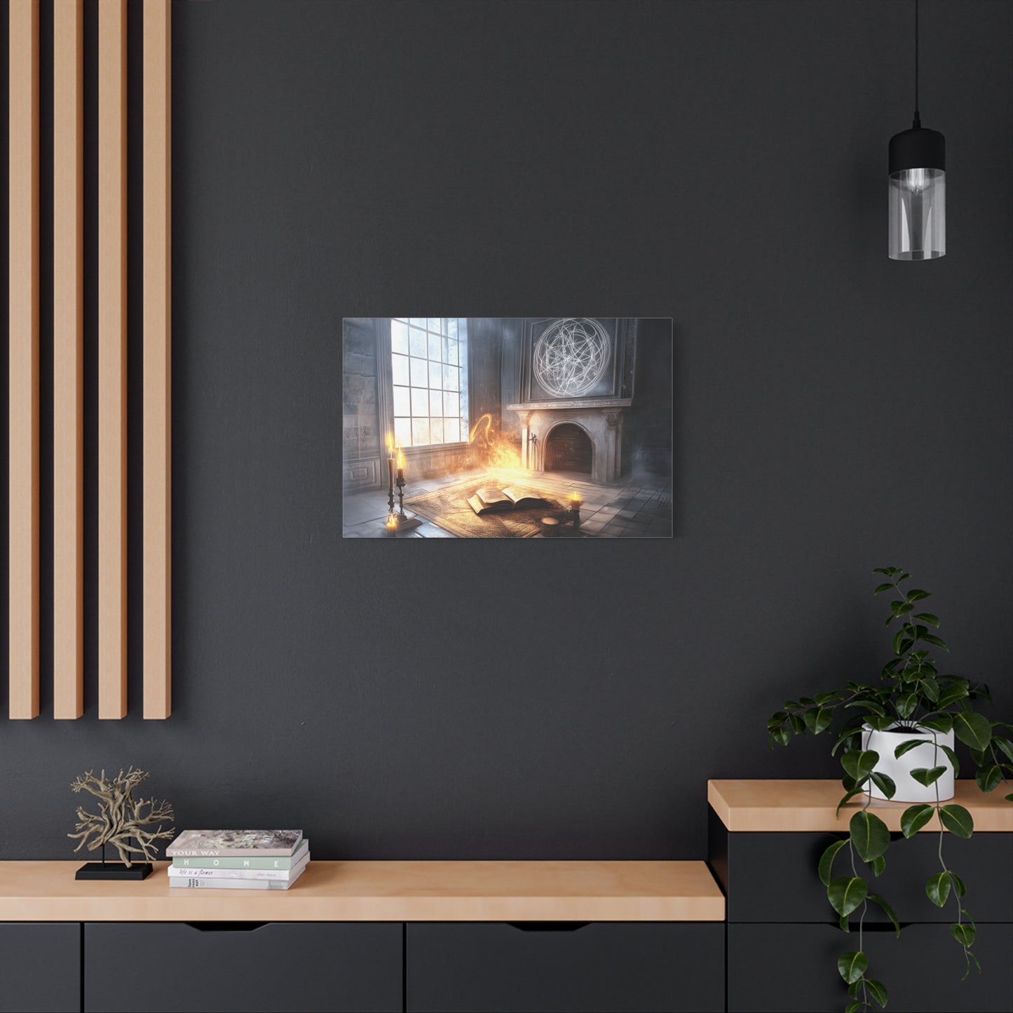 Mystical Canvas Art Print, Wall Decor for Fantasy Lovers, Enchanted Home Decor, Gifts for Book Lovers, Surreal Atmosphere Artwork