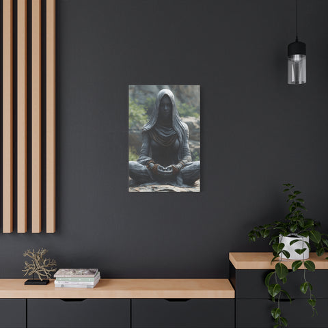 Meditation Wall Art, Zen Decor for Mindfulness, Spiritual Canvas Print, Spiritual Gift, Calm Room Decor, Artwork for Yoga Enthusiasts
