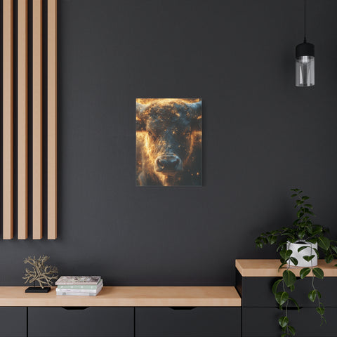 Stretched Canvas Wall Art, Bull Artwork for Home Decor, Rustic Farmhouse Style, Perfect Gift for Animal Lovers, Ideal for Living Room [...]