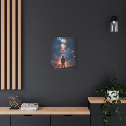 Cosmic Wall Art Canvas Print, Space Decor, Astronaut Artwork, Universe Gift, Galaxy Decoration, Sci-Fi Home Gallery