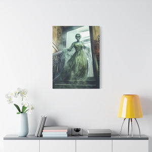 Hauntingly Elegant Canvas Art, Creepy Home Decor, Halloween Wall Art, Spooky Artwork, Gothic Living Room Decoration