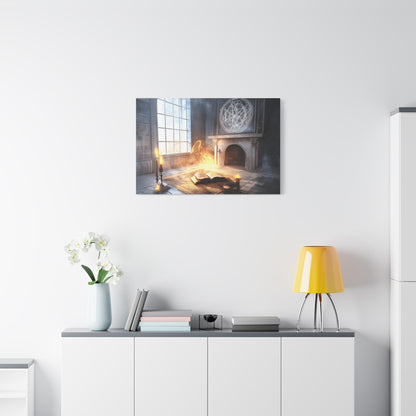 Mystical Canvas Art Print, Wall Decor for Fantasy Lovers, Enchanted Home Decor, Gifts for Book Lovers, Surreal Atmosphere Artwork
