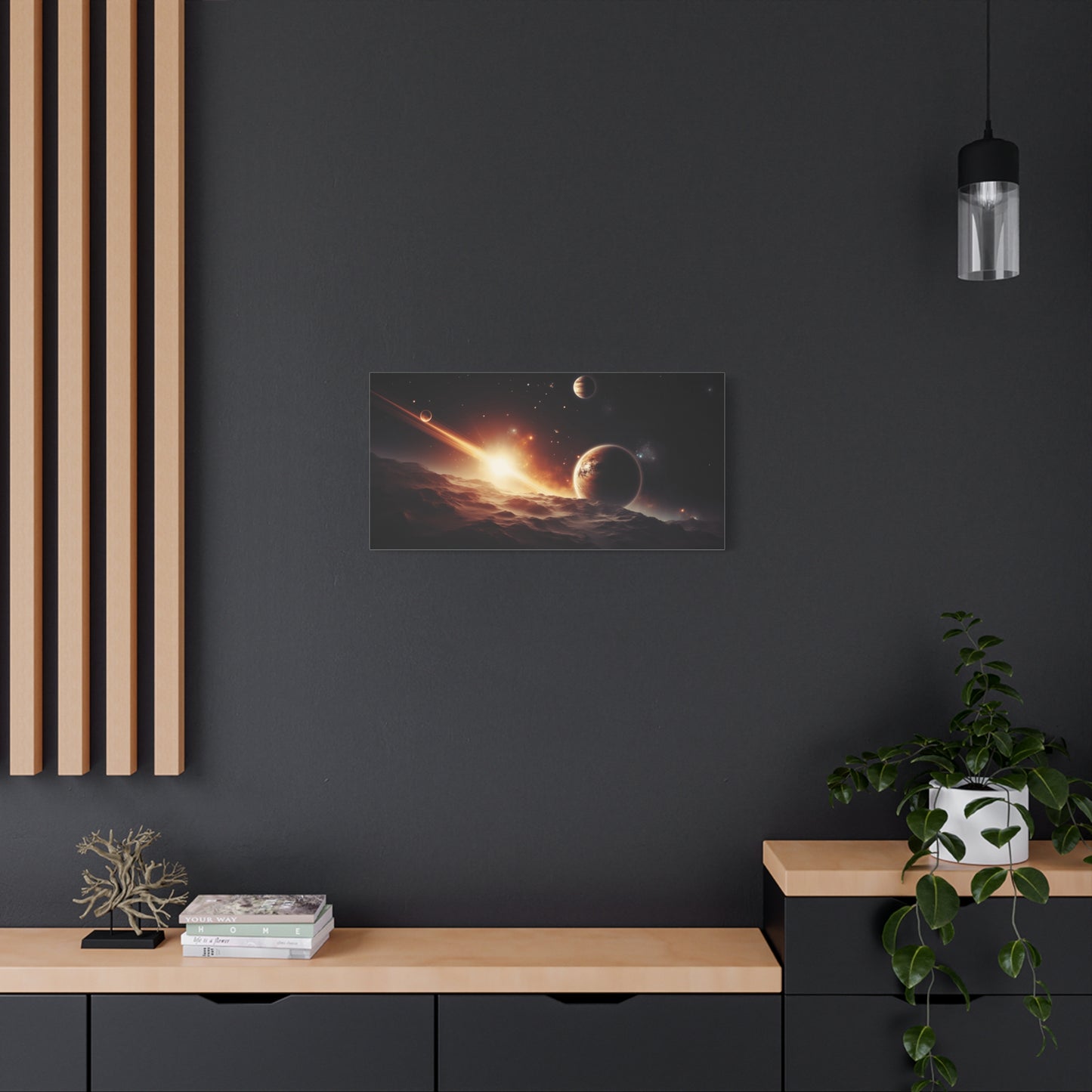 Cosmic Wall Art Canvas, Space Decor, Stellar Prints, Galaxy Home Decoration, Astronaut Bedroom Decor, Unique Gift for Space Lovers