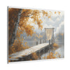 Autumn Décor, Canvas Art, AI Autumn Landscape, Nature Artwork Gift, Modern Wall Hanging, Unique Wall Art