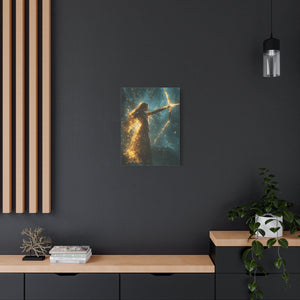 Celestial Archer Canvas Art Print, Dreamy Home Decor for Art Lovers, Gift for Her, Modern Wall Art, Bohemian Room Decor