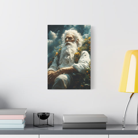 Serene Canvas Art Print, Wall Decor, Meditation, Bohemian Home, Peaceful Atmosphere, Spiritual Awakening, Gift Idea