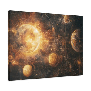Celestial Canvas Wall Art, Cosmic Decor, Space Lover Gift, Galaxy Artwork, Home Decoration