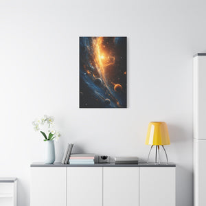 Stretched Canvas Wall Art, Cosmic Galaxy Decor, Astrophotography Print, Space Lovers Gift, Home Wall Decor, Celestial Artwork