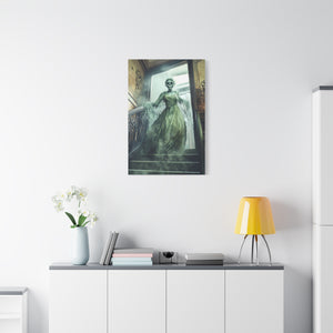 Hauntingly Elegant Canvas Art, Creepy Home Decor, Halloween Wall Art, Spooky Artwork, Gothic Living Room Decoration