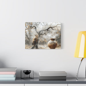 Nature-Inspired Matte Canvas Print, Wall Art, Bohemian Home Décor, Gift for Bird Lovers