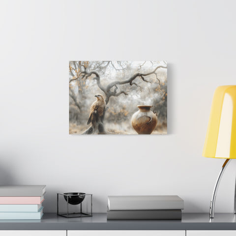 Nature-Inspired Matte Canvas Print, Wall Art, Bohemian Home Decor, Gift for Bird Lovers, Rustic Wall Decor, Wildlife Artwork