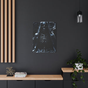 Gothic Canvas Art, Dark Aesthetic Print, Macabre Decor, Skull Artwork, Spooky Home Decor, Halloween Decoration, Unique Wall Art