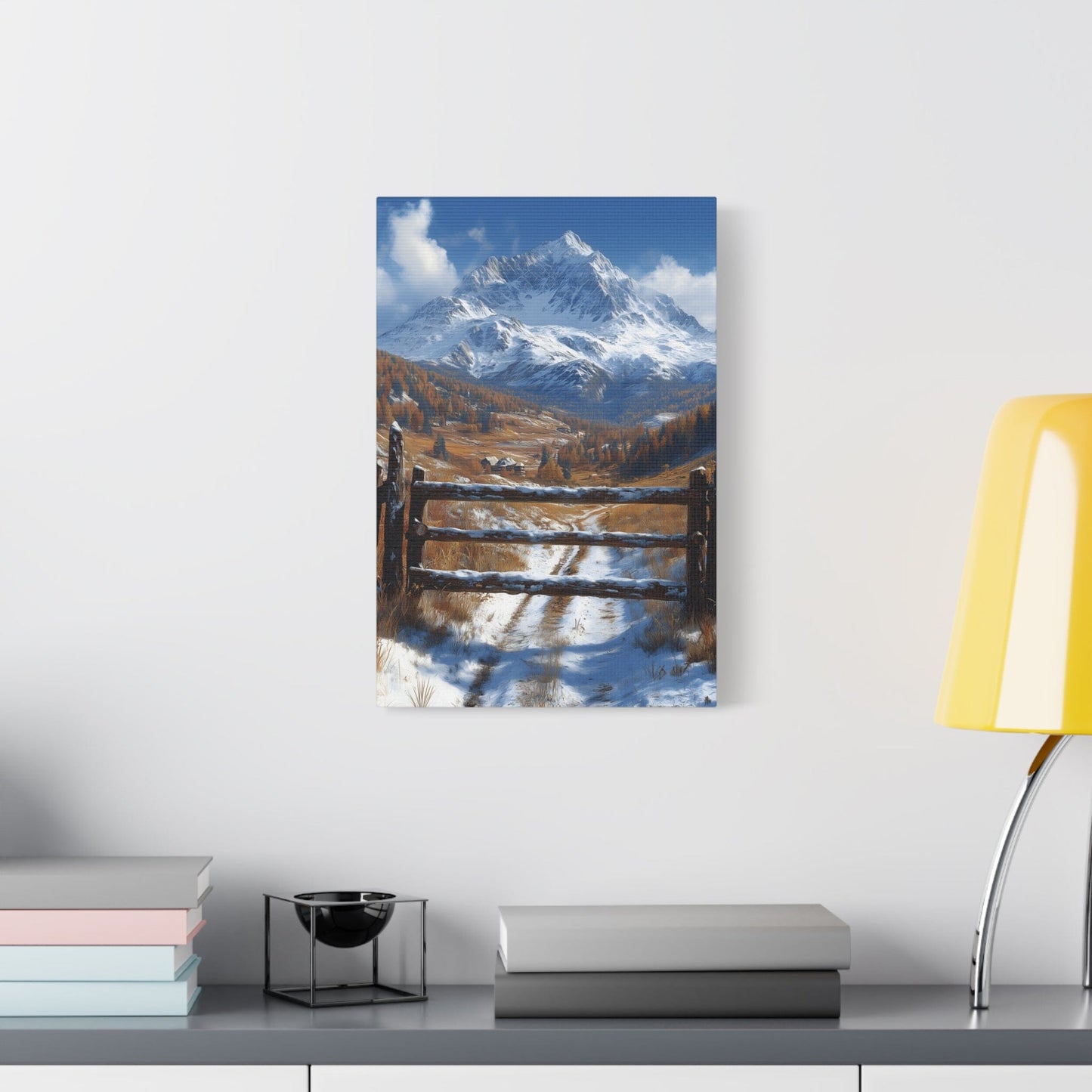 Mountain Landscape Canvas Print, Wall Art, Home Decor, Office Decor, Nature Lover Gift, Cozy Cabin Style