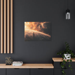 Cosmic Canvas Art Print, Space Wall Decor, Sci-Fi Home Decor, Galaxy Artwork, Astronaut Print, Celestial Gift Ideas