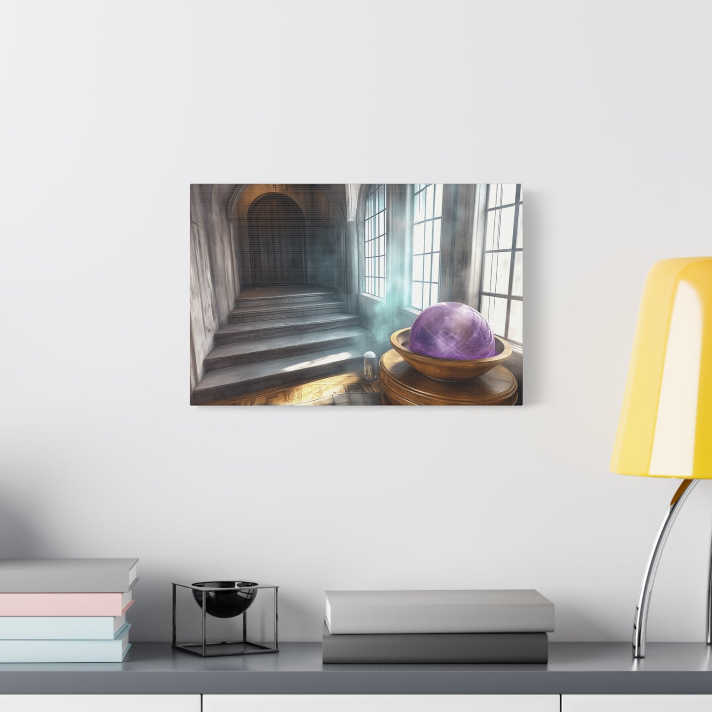 Mystical Canvas Wall Art, Fantasy Decor, Home Aesthetic, Gift for Wizards, Witch Decor, Halloween Art, Magical Atmosphere