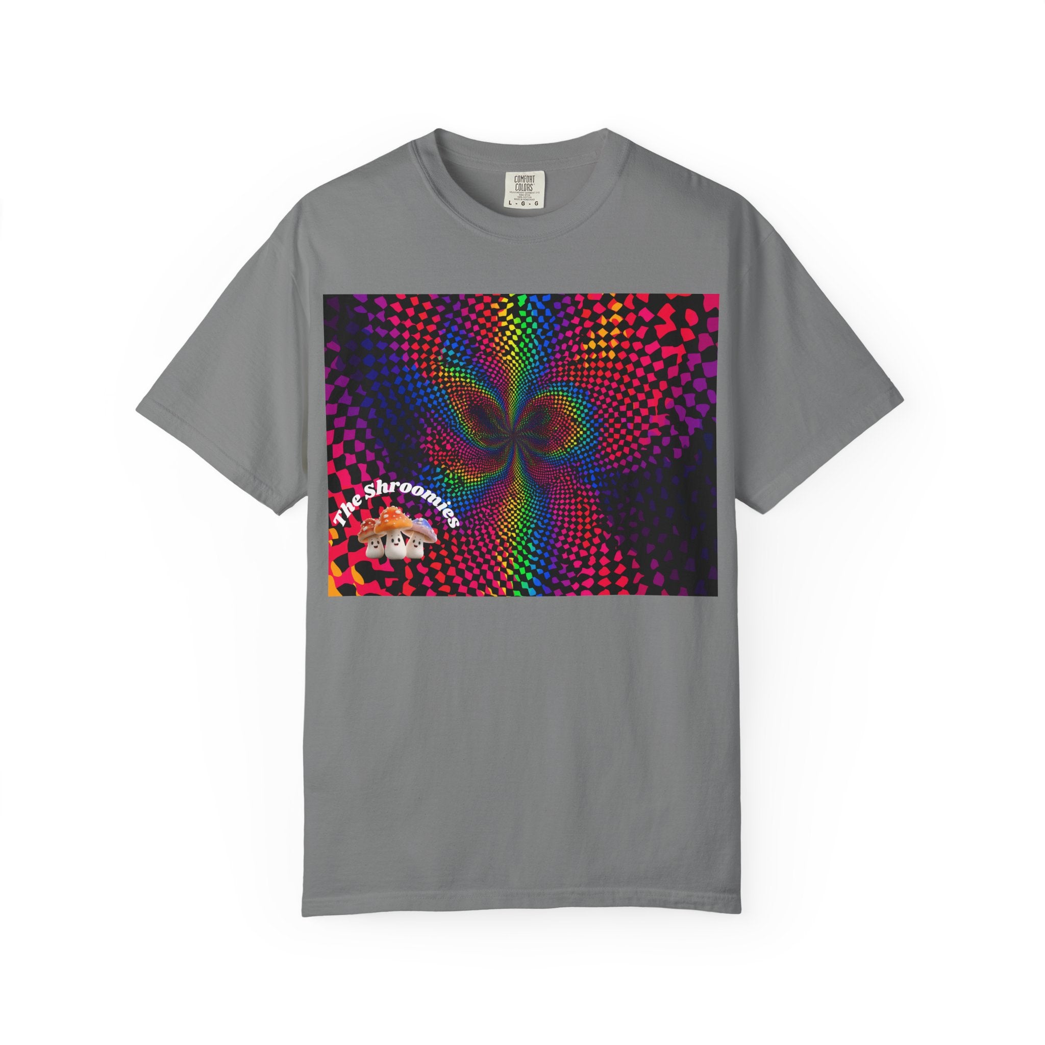 Psychedelic Shroom T-Shirt, Unisex Tie-Dye Tee for Festivals, Bohemian Style Shirt, Trippy Graphic Top, Gift for Mushroom Lovers