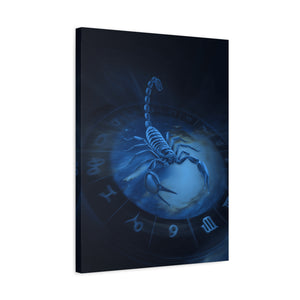 Scorpio Zodiac Wall Art, Astrology Decor, Mystic Home Gallery, Celestial Canvas, Gift for Astrologers, Unique Bedroom Decor