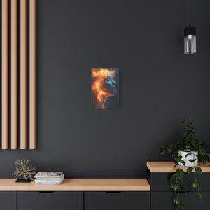 Stretched Canvas Art Print, Abstract Portrait Wall Décor, Bohemian Home Décor, Unique Gift