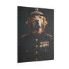 Golden Retriever Military Wall Art - Patriotic Dog Décor for Army, Air Force, Navy, Marines