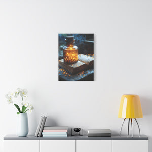 Illuminated Canvas Art, Cozy Home Decor, Gift for Book Lovers, Unique Wall Art, Enchanted Decoration