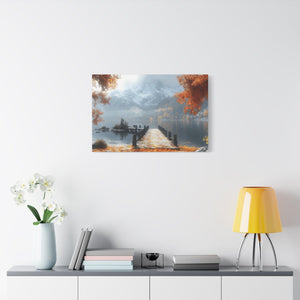 Autumn Landscape Canvas Print, Fall Wall Art, Cozy Home Decor, Nature Photography, Seasonal Decor, Gift for Nature Lovers