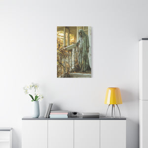 Spooky Gothic Canvas Art, Halloween Decor, Haunted House Wall Art, Creepy Home Decor, Dark Aesthetic